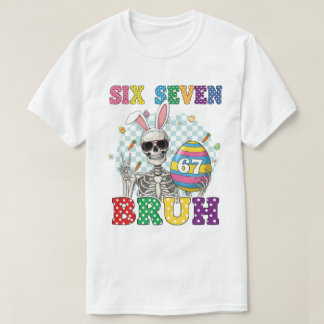 Six-seven meme happy easter 2026 T-Shirt