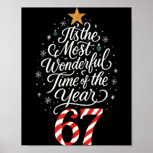 Six Seven Meme Its The Most Wonderful Time 67 Chri Poster