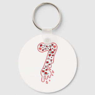 Six Seven Meme Number 7 Couples Matching Valentine Key Ring