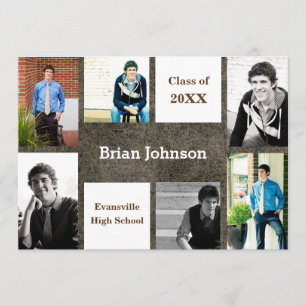 Six/Seven Photos Leather - Grad Announcement