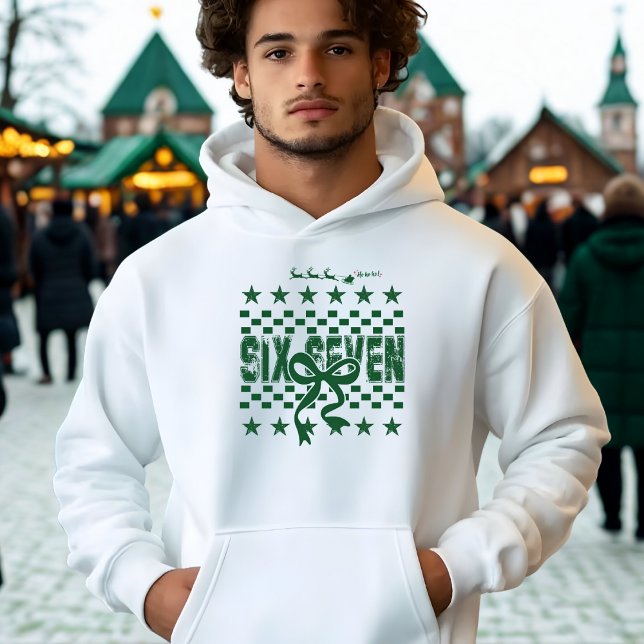 Six Seven Retro Christmas Santa Sleigh Ho Ho Ho Hoodie (Creator Uploaded)