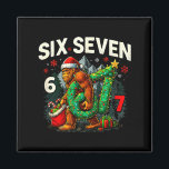 Six Seven Santa Bigfoot Christmas Sasquatch 67 Fun Magnet<br><div class="desc">Six Seven Santa Bigfoot Christmas Sasquatch 67 Funny Meme</div>