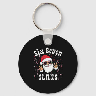 Six Seven Santa Claus Funny 67 Christmas Meme Boys Key Ring