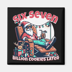 Six Seven Santa Cookies For Funny Christmas Meme D Magnet