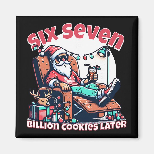 Six Seven Santa Cookies For Funny Christmas Meme D Magnet (Front)