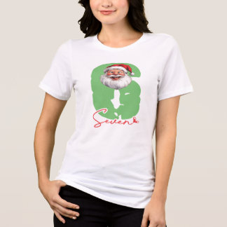 Six Seven Santa, Funny Matching Tri-Blend Shirt