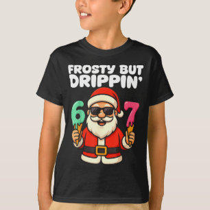 Six Seven Santa Santa Sungles Ice Cream Christmas  T-Shirt
