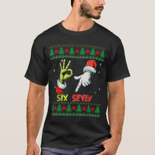 Six Seven Skeleton Meme Christmas Ugly Sweater 67 