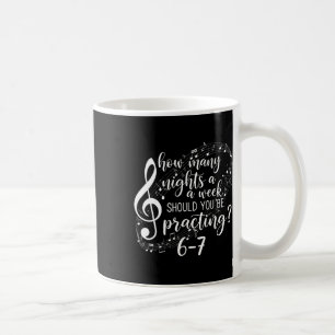 Six Seven Slang Music Teacher 6 7 Funny Number 67 Coffee Mug