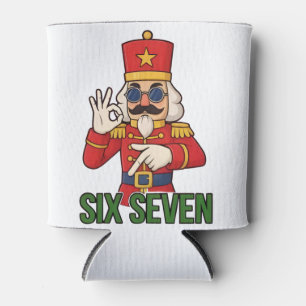 Six Seven Snowman Christmas Nutcracker 6 7 Xmas Can Cooler