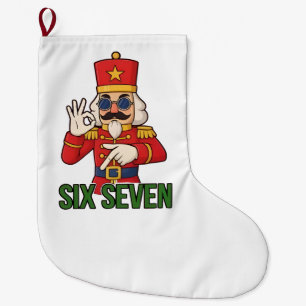 Six Seven Snowman Christmas Nutcracker 6 7 Xmas Large Christmas Stocking