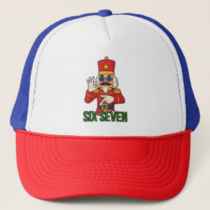 Six Seven Snowman Christmas Nutcracker 6 7 Xmas Trucker Hat