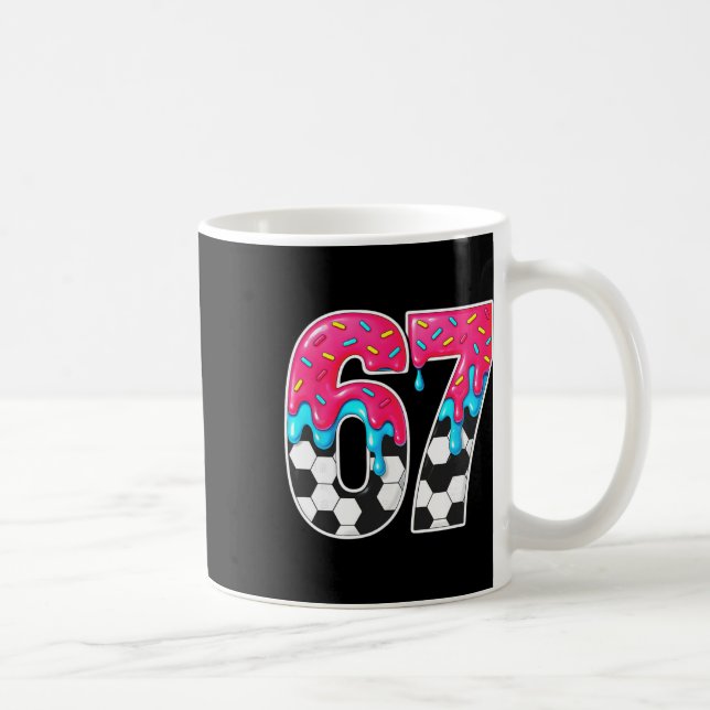 Six Seven Soccer Drip _1  Coffee Mug (Right)