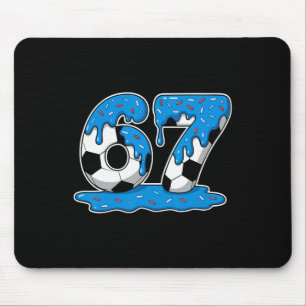 Six Seven Soccer Drip Mouse Pad