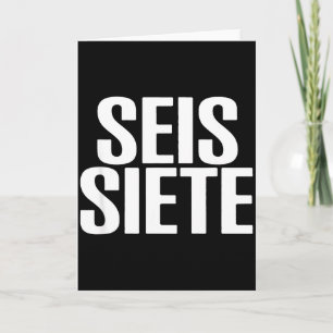 Six Seven Spani-shirt Card