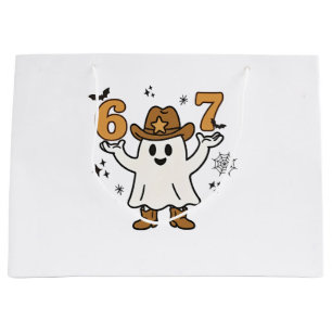 Six Seven Spooky Halloween Sport 67 Mason Meme Large Gift Bag