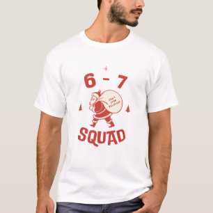 Six Seven Squad Christmas Tee Vintage Santa Meme