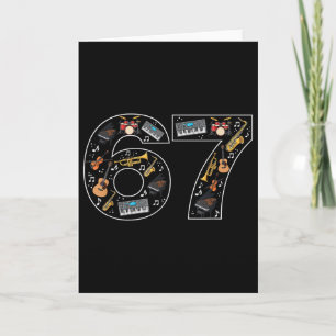 Six Seven Trending 67 Musical Lovers Card