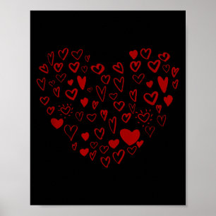 Six Seven Valentines 67 Hearts Pattern 67 Valentin Poster