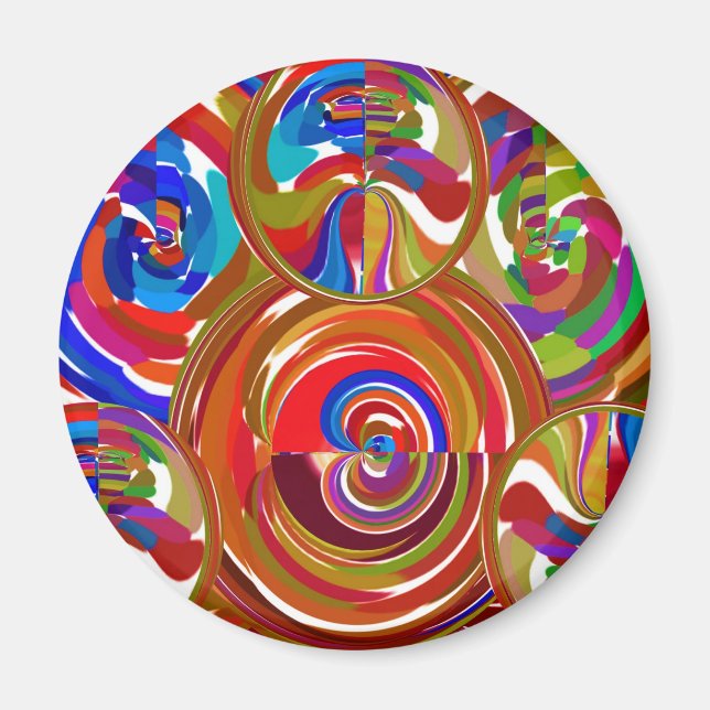 Six Sigma Circles - Reiki Colour Therapy Plates V8 Magnet (Front)