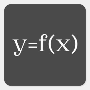 Six Sigma Formula, PROBLEM SOLVING Equation Square Sticker