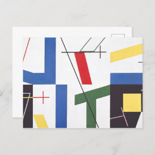 Six Spaces with Crosses Sophie Taeuber-Arp Postcard