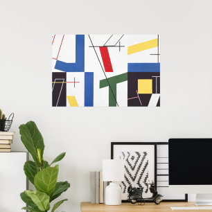 Six Spaces with Crosses Sophie Taeuber-Arp Poster