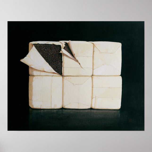 Six Stacked Packages Poster (Front)