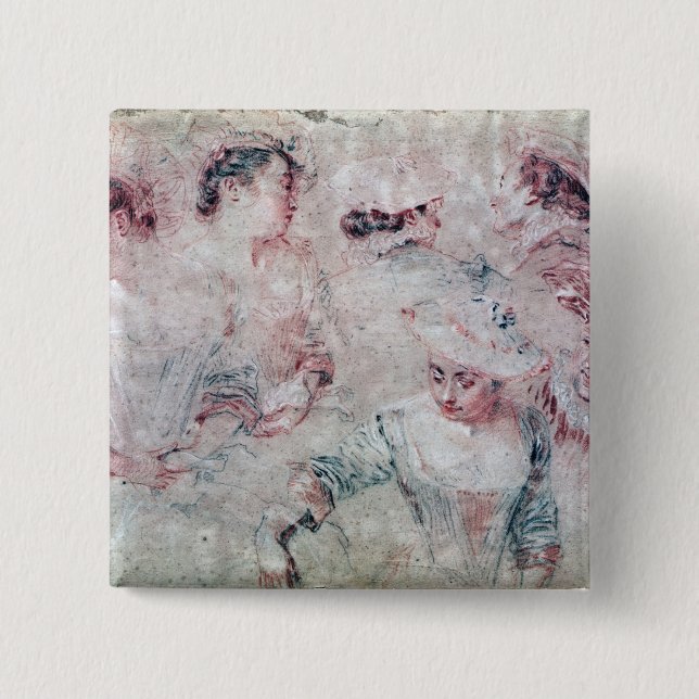Six Studies 15 Cm Square Badge (Front)