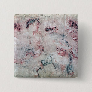 Six Studies 15 Cm Square Badge