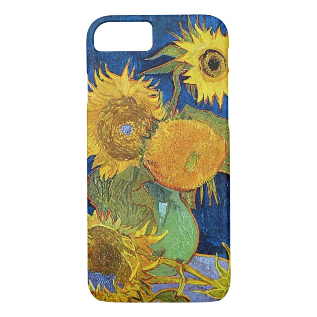 Six Sunflowers, Van Gogh Case-Mate iPhone Case (Back)