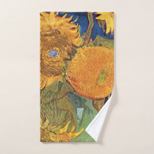 Six Sunflowers Vincent Van Gogh Hand Towel