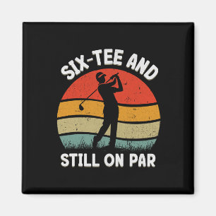 Six Tee Golf Birthday Party 60th Birthday Golfer O Magnet