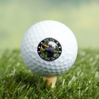 Six-tee & Still on Par Personalised 60th Birthday Golf Balls