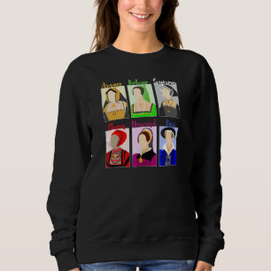 Six The Musical  Queens Vintage Portraits Sweatshirt