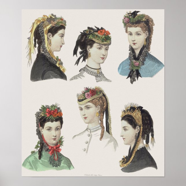Six Victorian Beauties - Large Poster - Customised (Front)