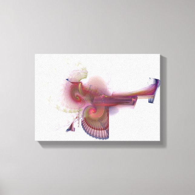 Six-winged Seraph - Digital Fractal Canvas Print (Front)