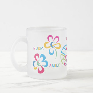 SIX WORDS FROSTED GLASS COFFEE MUG