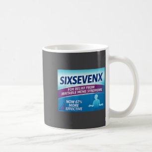 Sixsevenx Relief From Meme Numbers Parody Teacher  Coffee Mug