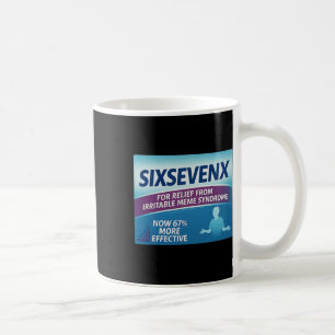 Sixsevenx Relief From Meme Numbers Parody Teacher Coffee Mug