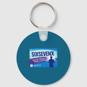 Sixsevenx Relief From Meme Numbers Parody Teacher  Key Ring