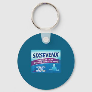Sixsevenx Relief From Meme Numbers Parody Teacher  Key Ring