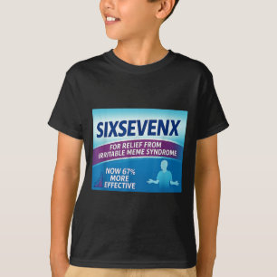 Sixsevenx Relief From Meme Numbers Parody Teacher  T-Shirt