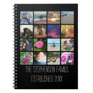 Sixteen Rounded Corners Photo Collage or Instagram Notebook