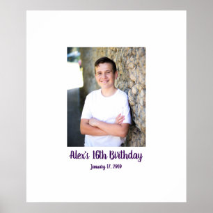Sixteenth birthday 16th Sign In Party Board 16