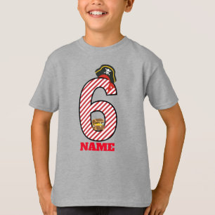 Sixth 6th pirate birthday party T-Shirt