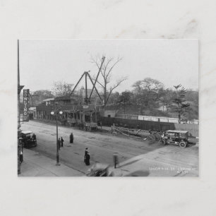 Sixth Avenue & 59th Street View Central Park NYC Postcard
