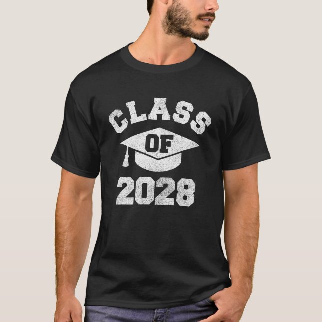 Sixth Class Of 2028 Grow With Me S, First Day Scho T-Shirt (Front)