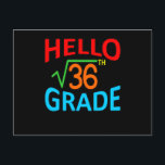 Sixth Grade Math Student Mathematics Maths Teacher Announcement Postcard<br><div class="desc">This graphic idea is for math lovers. This funny graphic / quote clothing makes all math teachers happy.</div>