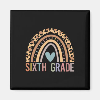 Sixth Grade Rainbow Girls Boys Teacher Team 6th Gr Magnet